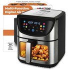 MIRASTON 8.5QT Air Fryer, View Tilted Screen Model, Stainless Steel