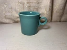 Fiesta Ware Coffee Mug Ring Handle Turquoise Teal Blue Homer Laughlin USA