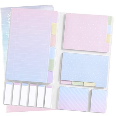 Sticky Notes Set,  Sticky Notes Tabs Color Pads Bundle with Bookmark Colorfull
