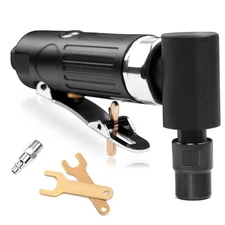 Air Die Grinder - 1/4", Right Angle, 20,000 RPM, Pneumatic Power, Safety Lock...
