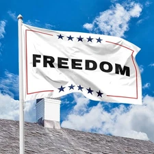 Freedom Charlie Kirk House Flag, Double Sided Flag Gift Decor - No Grommet