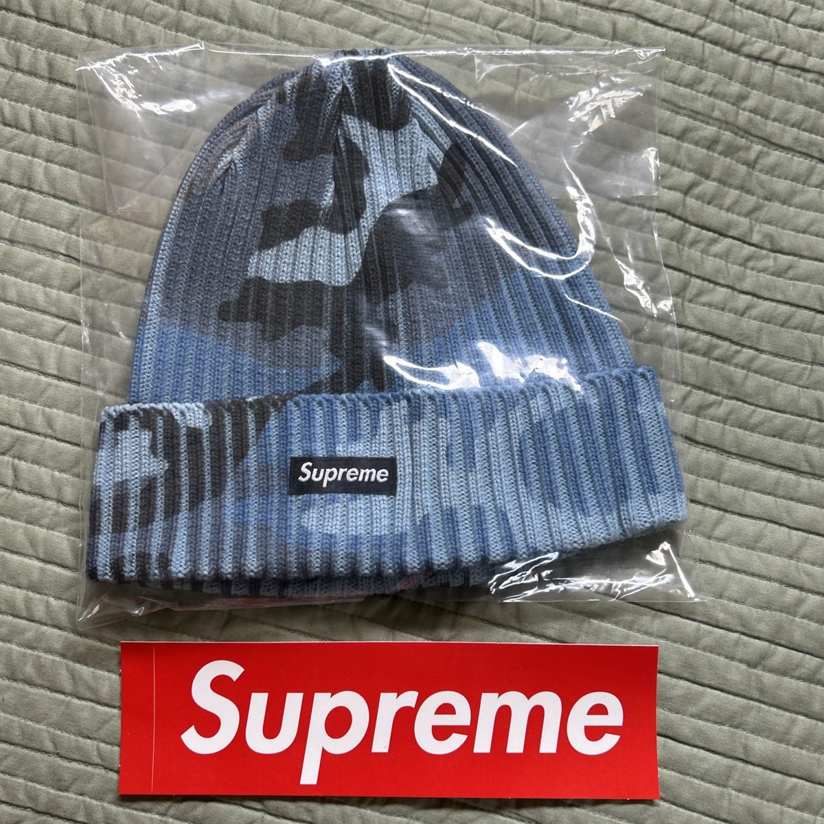 帽子 26SS Supreme Overdyed Beanie Supreme OverDyed Beanie Blue 🌊 Camo SS26 | eBay