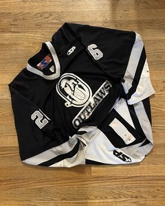 Vintage game worn Outlaws hockey jersey