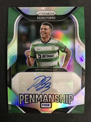 2025-26 Panini Prizm FIFA #P-PP Pedro Porro Penmanship Auto Prizm /199 SCP