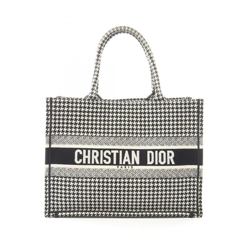 Christian Dior BOOK TOTE Tote Bag Black Canvas #RCB8257
