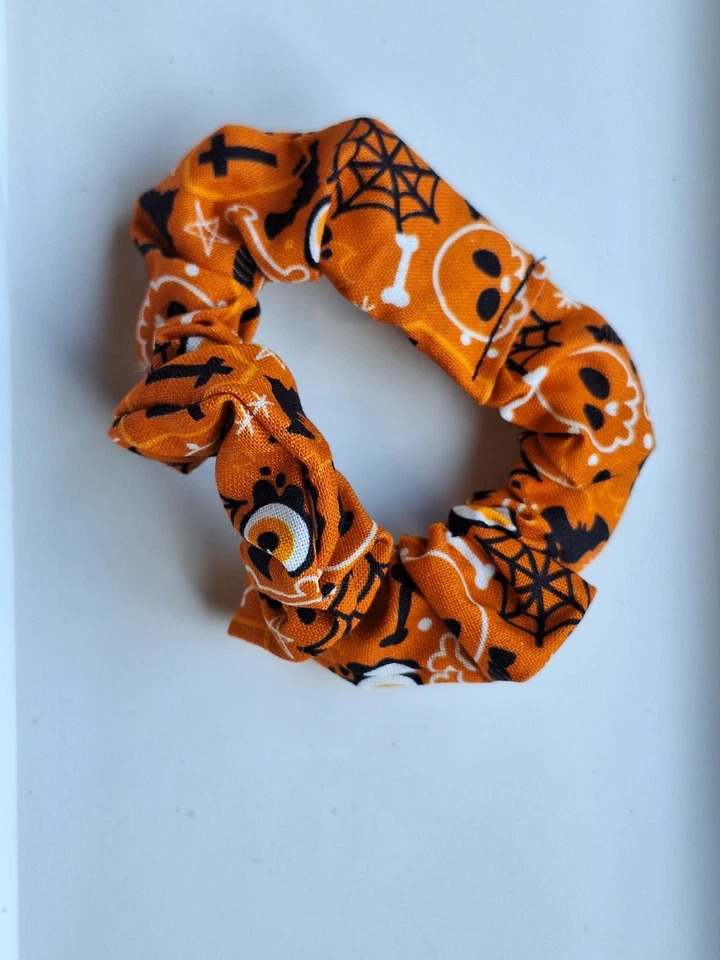 Handmade Halloween Hair Scrunchie  Bundle Of 3 100% Cotton Woman's Hair Ties - Image 3 of 4