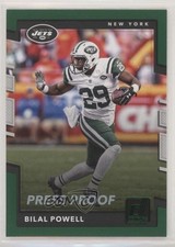 2017 Panini Donruss Press Proof Green Bilal Powell #97 xq3