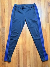 Adidas Tiro Training Pants Womens Small Gray 3 Stripe Jogger Climacool Running