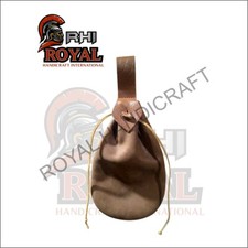 Historical costume accessory Fantasy belt pouch Cosplay leather bag