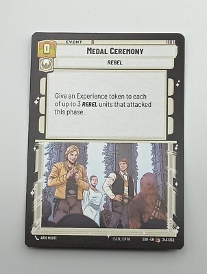 Star Wars Unlimited TCG Einzelkarte Medal Ceremony NM
