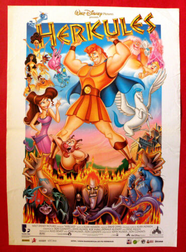 HERCULES 1997 WALT DISNEY RON CLEMENTS JOHN MUSKER ANIMACJA EXYU PLAKAT FILMOWY - Zdjęcie 1 z 1