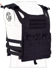 Tactical Vest JPC Plate Carrier MOLLE Combat Vest W/ 5.56 Mag Pouch BLACK
