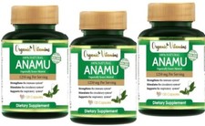 3 ANAMU 1250 mg 360 capsules LOW SUGAR CONTROL CIRCULATORY SYSTEM Organic