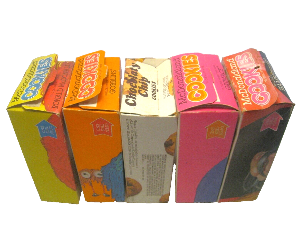 【廃盤品】EAT&RUN グッズセット Vintage 1981 McDonald's Restaurants McDonaldland Cookies Boxes