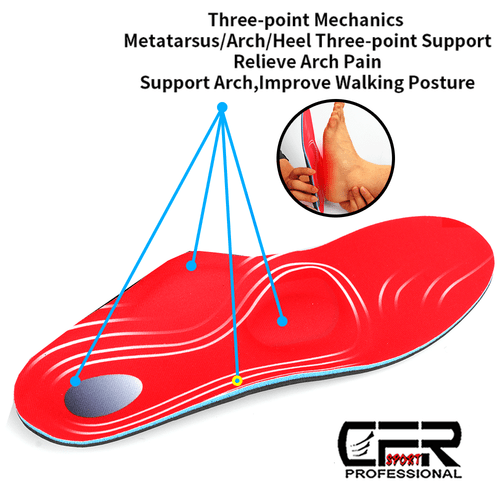 Orthotic Shoes Insoles Arch Support Inserts Pads Flat Feet Pain Unisex Women Men - Picture 5 of 14
