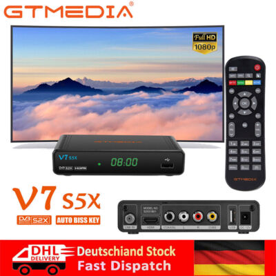 Full HD Digital SAT Receiver HDMI 1080P HDTV Satelliten DVB-S2/S2X mit USB WLAN
