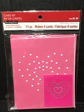 Valentine's Day Card Kit Recollections 11pc Makes 4 4.5 X 5.5 New