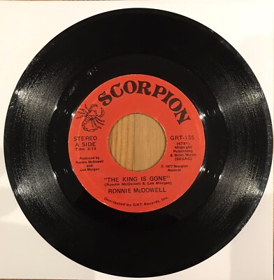 Ronnie McDowell   The King Is Gone GRT-135 (Elvis Presley soundalike) US Import