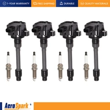 4 Ignition Coil & 4 Iridium Spark Plug for Honda Accord Insight CR-V 18-22 UF781