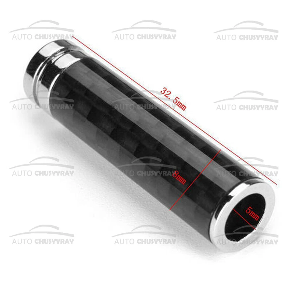 4pcs Carbon Fiber Interior Dash Door Lock Knob Pins For Ford F150 F250 F350 - Image 2 of 4