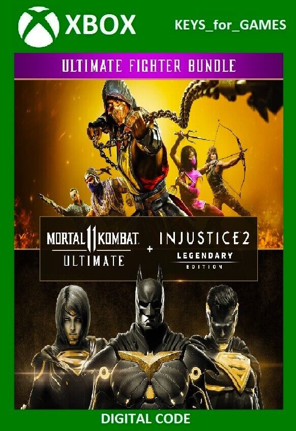 MMS GAMES - MORTAL KOMBAT 11 ULTIMATE + INJUSTICE 2 LEGENDARY EDITION  BUNDLE XBOX - CÓDIGO 25 DÍGITOS ARG