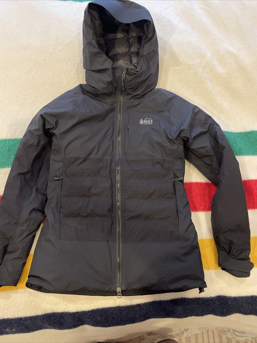Women's REI Stormhenge 850 Hooded Down Jacket Black XS EUC Women's REI Stormhenge 850 Hooded Down Jacket Black XS EUC