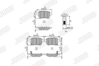 Jurid Bremsbelagsatz Scheibenbremse FüR Opel Corsa E X15 1.0 Adam M13 Fiat