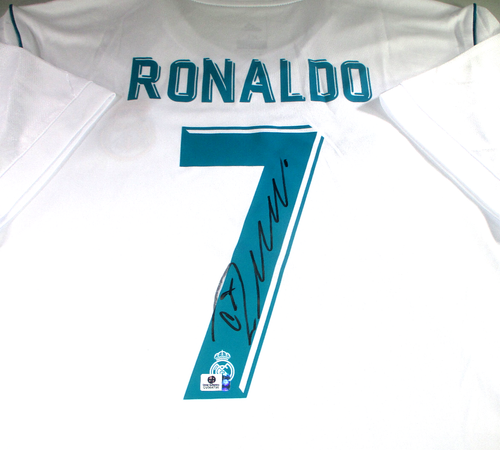 Cristiano Ronaldo / Autographed Adidas Brand Real Madrid F.C Soccer Jersey / COA