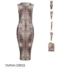 Kookai dress 1 Taipan pencil midi sleeveless Bodycon NEW