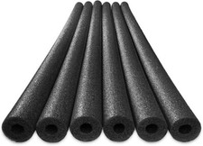 Deluxe Foam Pool Swim Noodles 6 Pack White Light Flexible New