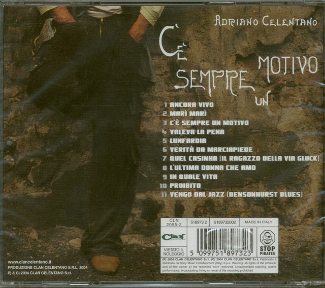 C E Sempre Un Motivo By Adriano Celentano Cd Oct 04 Sony Bmg Epic For Sale Online Ebay