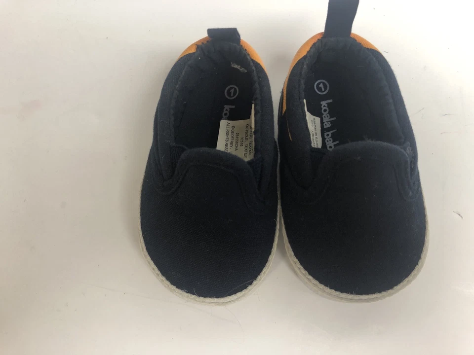 Zapatos sin cordones para cuna de bebé Koala negros con llamas talla 1 infantil Foto 4 de 4
