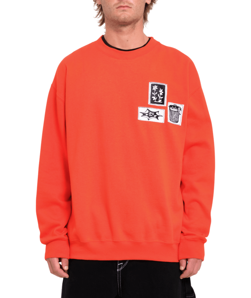 Volcom - Sweatshirt Jumper - FA Keutchi Crew - Red