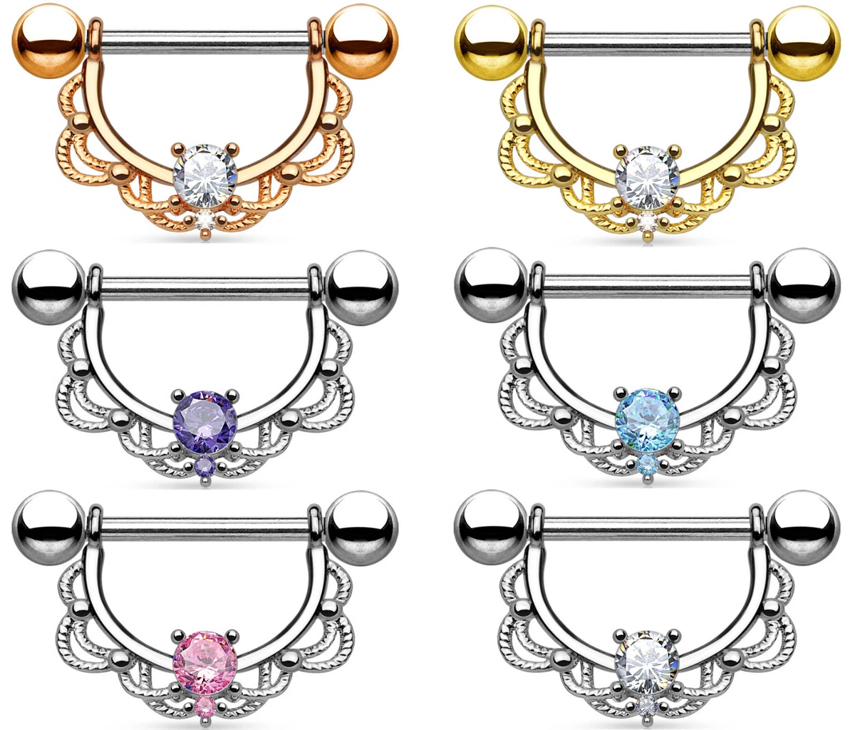 Motley Pixies Nipple Rings in 316L Surgical Steel. Shop Online. – The Belly  Ring Shop