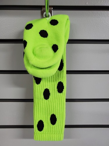 Neon Yellow w/Black Dots Red Lion Sport Socks Softball Baseball 1 pr Unisex Sm - Afbeelding 2 van 4