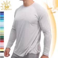 UPF50+ Men's Sun Protection Long Sleeve UV T-Shirt Outdoor Sport Fishing Shirts