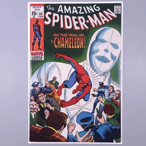 Amazing Spider-Man #80 NM- Marvel 1969 Chameleon App John Romita Silver Age