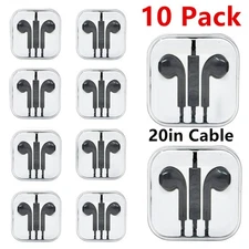 Wholesale 10 Pack Wired Earbuds Headphones Earphones 3.5mm iPhone Android Ipod