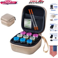 Insulin Vial Case: 9 Slots for Short 10ml U-100 Vials - Modern Design