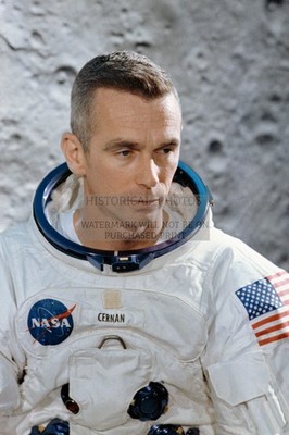 EUGENE CERNAN APOLLO 10 LUNAR MODULE PILOT 1969 4X6 POSTCARD PHOTO