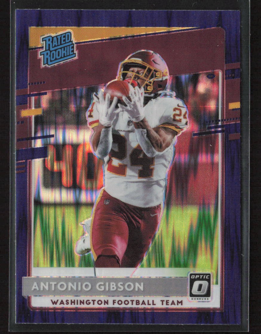 Antonio Gibson 2020 Donruss Optic #185 Purple Shock Washington Football Team