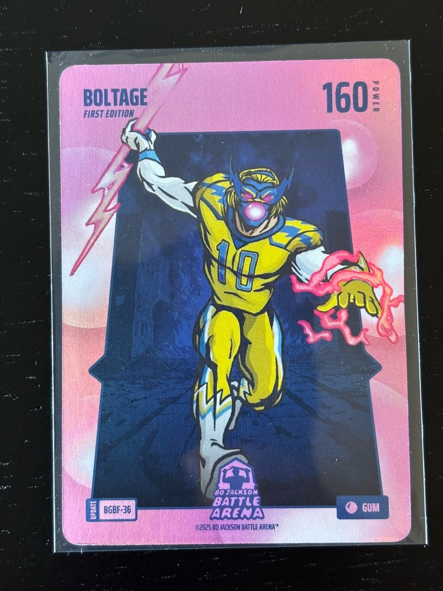 2025 Bo Jackson Battle Arena Boltage Bubble Gum BGBF-36 SSP (Justin Herbert)
