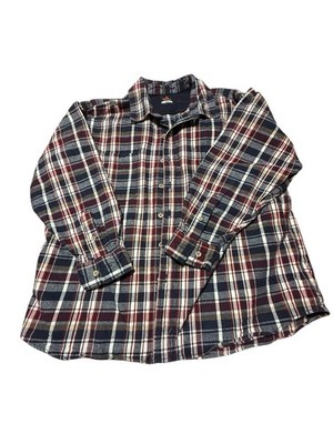 Ridgecut Toughwear Heavy Flannel Long Sleeve Work Shirt Men's Size 2XL