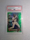 2022 Bowman Draft Chrome Jackson Chourio Green Sparkle/99 PSA 10