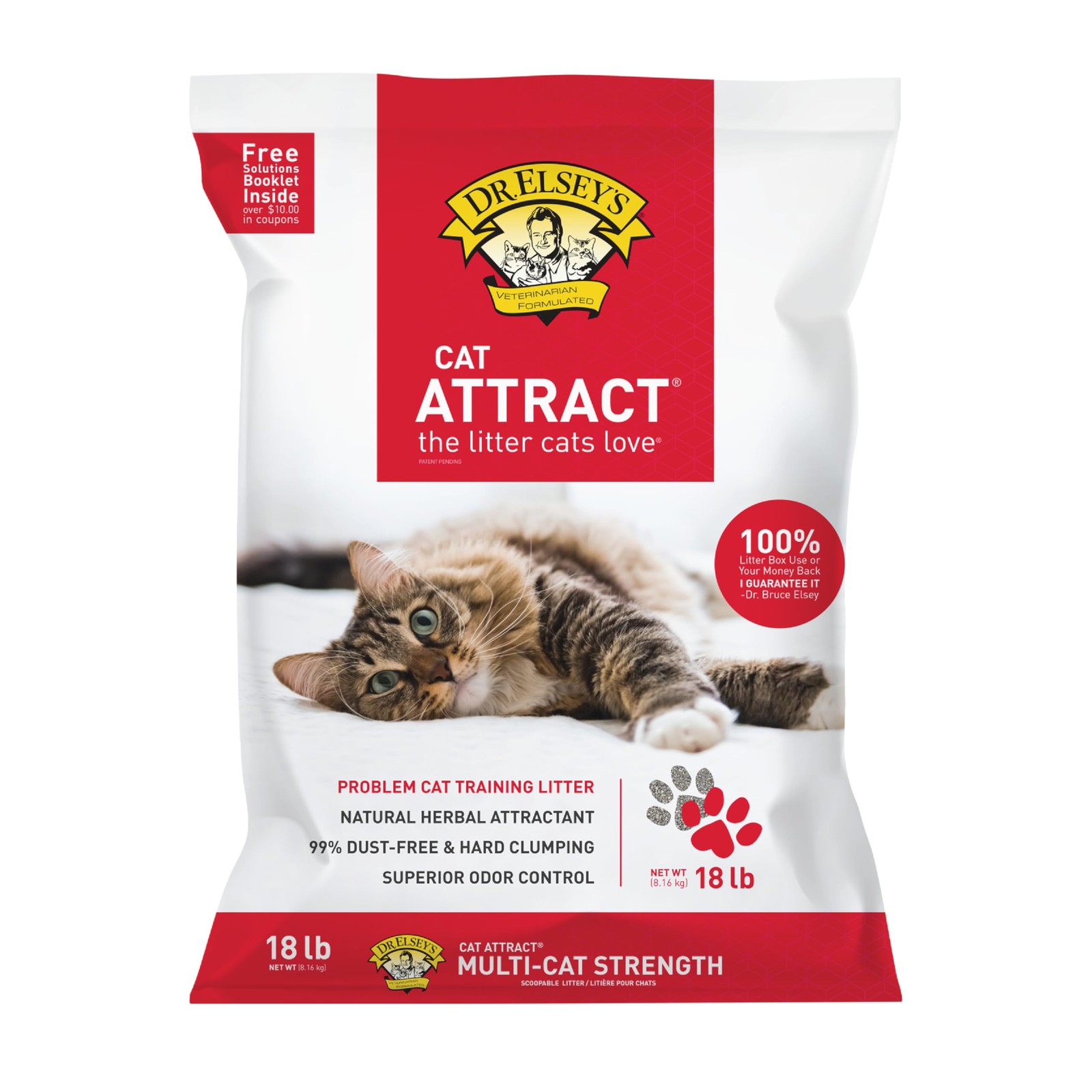 Dr. Elsey's&reg; Cat Attract&reg; Clumping Clay Litter 18-lb. 18 l