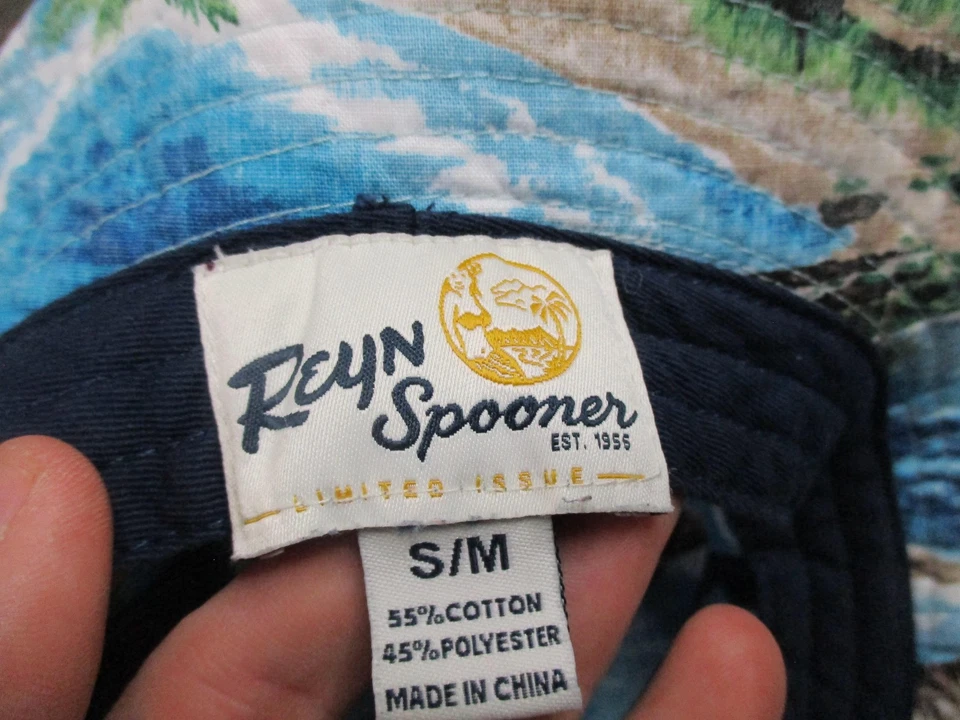 Reyn Spooner ведро шляпа мужская S/M синий гавайский серфинг пляж ограниченного выпуска - Изображение 2 из 4