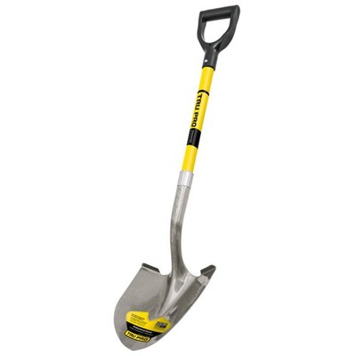 Truper PRY-FV Steel Shovel 9.25 W in. with 28 in. Fiberglass Handle (Pack of 6)