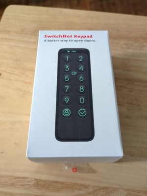SwitchBot Keypad Touch W2500020   New/Open Box w/ Batteries & Access Card
