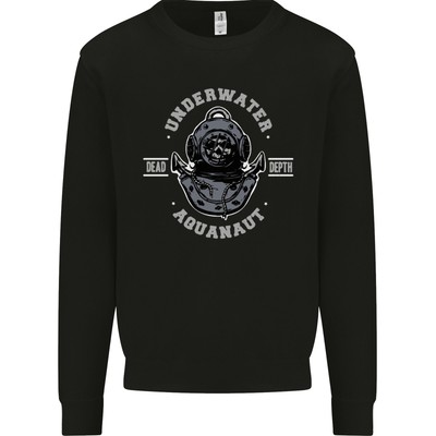 Unter Wasser Aquanaut Scuba Tauchen Diver Herren Sweatshirt Pullover
