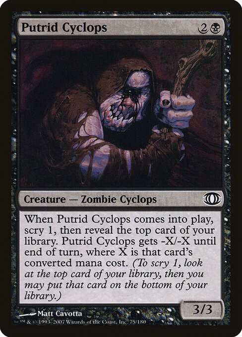 Putrid Cyclops NonFoil Future Sight 75 NM MTG